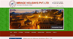 Desktop Screenshot of mirageholidays.com